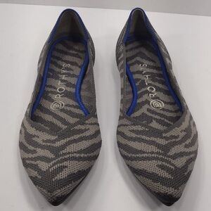 Rotys Stylish Gray and Blue Women's Shoes size 8w pre owned Exellent condition